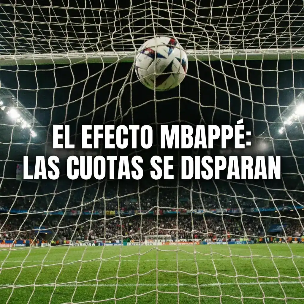 Balón de fútbol en la red de una portería sobre césped de un estadio profesional